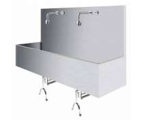 ซิงค์สแตนเลสเข่าดัน แขวนผนัง 1 หลุมยาว ขนาด 2000*535*875 mm.