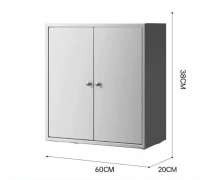 ตู้สแตนเลสแบบแขวนผนัง  20*60 สูง 38 ซม. สั่งทำได้ 0