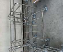 รถเข็นผ้าสแตนเลสเกรด304 300กก CW-074 (ไทย)แข็งแรง  ผลิตในไทย ว 60*90*95 cm. มีสินค้า