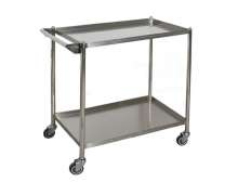 รถเข็นสแตนเลส2ชั้น ขนาด 70*50 สูง 80 ซม. รถเข็นใช้ในโรงพยาบาล 0