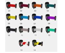 เสากั้นทางเดินสแตนเลสสีโรสโกลด์ สายดึงกลับ 