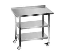 โต๊ะสแตนเลส 3 ชั้น มีล้อ