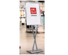 ป้ายโปสเตอร์สแตนลเลส พรี่เมี่ยมใช้ในโรงแรม สีโรสโกลด์