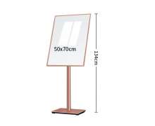 ป้ายโปสเตอร์สแตนลเลส พรี่เมี่ยมใช้ในโรงแรม สีโรสโกลด์ 0