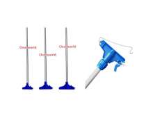 ไม้ม็อบถูพื้น  แบบที่แขวนผ้าเป็นเหล็กชุบ ด้ามอลูมเนียมยาว 1.60 ม.  0