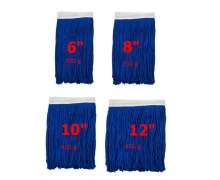 ผ้าม็อบถูพื้น ถูเปียกสีน้ำเงิน ของไทย(ซับน้ำได้ดีผ้าcotton) มี 4 ขนาด 6 นิ้ว 8 น ิ้ว 10 นิ้ว 12 นิ้ว Wet Mop Refill ราคายกโหล