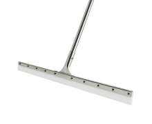 ไม้ปาดน้ำพื้นสแตนเลสเกรด304 ขนาด 24นิ้วทั้งชุดไม่เป็นสนิมใช้กับงานอาหาร ยางFOOD GRADE ทนความร้อนได้ถึง200องศา C  หัวและด้ามเป็นสแตนเลส 304 ขนาด 24 นิ้ว ยางฟู้ดเกรด(ไทย) แบบใบมีดโกน