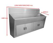 อ่างล้างมือในห้องผ่าตัด สแตนเลส 304 หนา 1.5 มิล