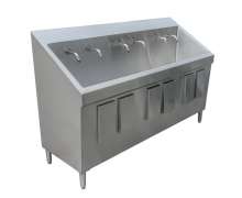 อ่างล้างมือในห้องผ่าตัด สแตนเลส 304 หนา 1.5 มิล เข่าดัน 0