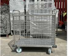 รถเข็นผ้า สแตนเลส เกรด304 350 กก CW-076 (ไทย)โครงเชื่อมแข็งแรงไม่ประกอบน็อคดาวเข็นใช้งานไม่โยก 65*85*90 cm. 