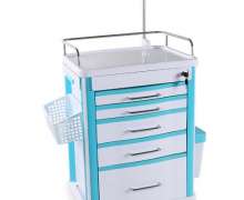 รถเข็นทางการแพทย์ ABS ขนาด 625*475*920 mm.