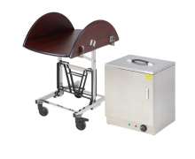 รถเข็นรูมเซอร์วิสพร้อมตู้อุ่น เกรดเอคันใหญ่ ขนาดกางใช้งาน1080*740 สูง 750 mm ขนาดพับ:730*430*สูง 750 mm  พับเก็บซ้อนคันได้ cw-065-22 Room service trolley warmer เกรด พรีเมี่ยม