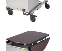 รถเข็นรูมเซอร์วิสพร้อมตู้อุ่น เกรดเอคันใหญ่ ขนาดกางใช้งาน1080*740 สูง 750 mm ขนาดพับ:730*430*สูง 750 mm  พับเก็บซ้อนคันได้ cw-065-22 Room service trolley warmer เกรด พรีเมี่ยม