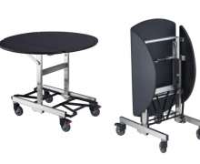 รถเข็นรูมเซอร์วิสพร้อมตู้อุ่น เกรดเอคันใหญ่ ขนาดกางใช้งาน1080*740 สูง 750 mm ขนาดพับ:730*430*สูง 750 mm  พับเก็บซ้อนคันได้ cw-065-22 Room service trolley warmer เกรด พรีเมี่ยม