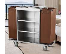 รถเข็นแม่บ้านสแตนเลส304 CW-067-2 size 48x110x110 cm.(ไม่รวมยางกันชน)   รถเข็นแม่บ้านสแตนเลส304 CW-067-2 size 48x110x110 cm.(ไม่รวมยางกันชน)