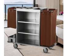 รถเข็นแม่บ้านสแตนเลส เกรด304 รุ่น CW-067-1 size 48x110x110 cm.(ไม่รวมยางกันชน)   รถเข็นแม่บ้านสแตนเลส เกรด304 รุ่น CW-067-1 size 48x110x110 cm.(ไม่รวมยางกันชน)