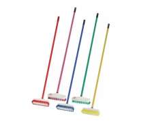 แปรงถูพื้น หัวพลาสติก ด้ามพลาสติก ด้ามยาว ขนาด 8 นิ้ว หัวพลาสติก ตรา สมอ ด้ามยาว1.2เมตร