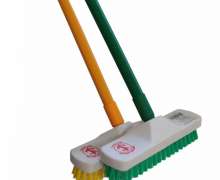 แปรงถูพื้น หัวพลาสติก ด้ามพลาสติก ด้ามยาว ขนาด 8 นิ้ว หัวพลาสติก ตรา สมอ ด้ามยาว1.2เมตร