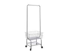 ตะกร้าใส่ผ้ามีราวแขวน สแตนเลส 304  ขนาด 40*60 สูง 180 ซม. 0