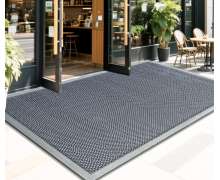 พรมยางกันลื่นรีดขอบขนาดมาตราฐาน สีเทา สีแดง สีเขียว สีน้ำเงิน หนา 5 มิล