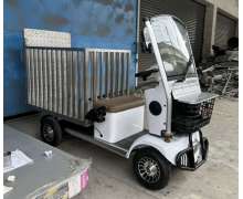 รถเข็นขยะไฟฟ้าแบบนั่งขับ บรรทุกถังขยะเทศบาล