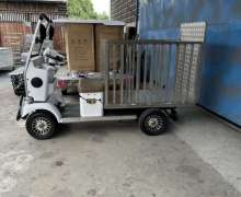 รถเข็นขยะไฟฟ้าแบบนั่งขับ บรรทุกถังขยะเทศบาล