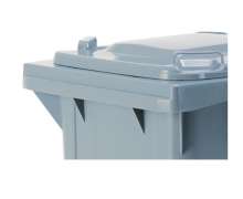 ถังขยะพลาสติกมีล้อ2ล้อ สีเทา