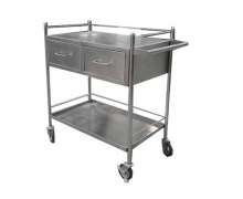 รถเข็นทำแผล 2 ลิ้นชักบน