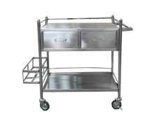 รถเข็นทำแผล 2 ลิ้นชักบน