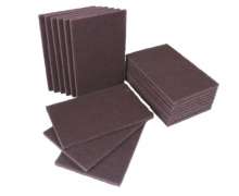 สก็อตไบร์ทขัดสแตนเลส 7447 (3M) ขนาด 14.5*15 mm) สีน้ำตาล ขัดสแตนเลส ขัดไม้ ขัดเตา ขัดเครื่องครัว 0