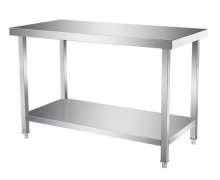 โต๊ะสแตนเลส 2 ชั้น สั่งทำได้  ขาสี่เหลี่ยม เกรด 304 หนา 1.2 มิล