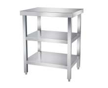 โต๊ะสแตนเลส 3 ชั้นสั่งทำได้ ขาสี่เหลี่ยม เกรด 304 หนา 1.2 มิล 0