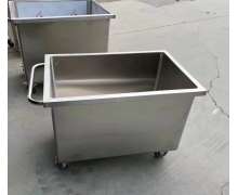 รถเข็นถังสแตนเลส เกรด304 ใช้ในงานอาหาร ถังสแตนเลสมีล้อ