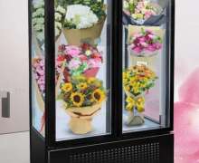 ตู้แช่ดอกไม้  กระจกนิรภัย 3 ด้าน