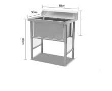 อ่างล้างมือสแตนเลส1หลุม ซิงค์ล้างจานสแตนเลสหลุมพร้อมโต๊ะ 1 หลุม1 ก็อก รุ่น ST1-1-1 สั่งทำตามขนาดที่ต้องการได้