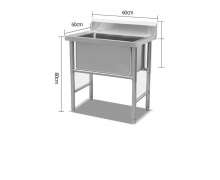 อ่างล้างมือสแตนเลส1หลุม ซิงค์ล้างจานสแตนเลสหลุมพร้อมโต๊ะ 1 หลุม1 ก็อก รุ่น ST1-1-1 สั่งทำตามขนาดที่ต้องการได้