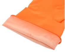 ถุงมือสีส้ม ยาว52 ซม.ถุงมือทำความสะอาด ถุงมือยางสีส้ม คู่ละ 13 บาท โหลละ 150 บาท