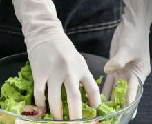 ถุงมือแพทย์ ไนไตร สีขาวแบบไม่มีแป้ง  1กล่อง มี 50 คู่ (100ชิ้น)ยางธรรมชาติ