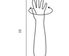 ถุงมือใสPE ยาว 60 ซม. 10 ชิ้น