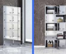 ตู้ล็อคเกอร์สแตนเลส เกรด304 หนา 0.5 มิล  2 ช่อง 3ช่อง 4ช่อง 6 ช่อง 8ช่อง 10 ช่อง 12 ช่อง 15 ช่อง 18 ช่อง 24 ช่อง ขนาด 420*900*1800 mm /350*900*1800 mm