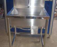 อ่างล้างมือเข่าดัน 1หลุม สแตนเลสเกรด304 สั่งทำได้