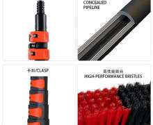 แปรงล้างแผงโซล่าเซลล์ หัวแปรงกว้าง 550 mm.ด้ามยาว3.6/4.8/6.0/7.2/9.0/10.8 เมตร(m)