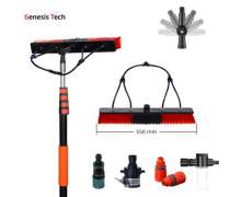 แปรงล้างแผงโซล่าเซลล์ หัวแปรงกว้าง 550 mm.ด้ามยาว3.6/4.8/6.0/7.2/9.0/10.8 เมตร(m)