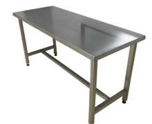 โต๊ะสแตนเลส ขาสี่เหลี่ยม ขนาด 1000*2200*สูง 800mm (สั่งทำได้) 0