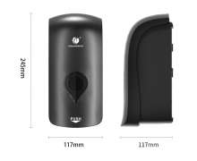 เครื่องจ่ายสบู่แบบติดผนังแบบกด 1000 ml โฟม ไม่ต้องเจาะรู เหมาะสำหรับโรงแรมและห้องน้ำสาธารณะในสนามบิน