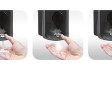 เครื่องจ่ายสบู่แบบติดผนังแบบกด 1000 ml โฟม ไม่ต้องเจาะรู เหมาะสำหรับโรงแรมและห้องน้ำสาธารณะในสนามบิน