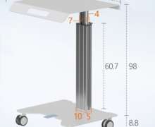 รถเข็นคอมพิวเตอร์ มอนิเตอร์ ABS 