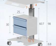 รถเข็นคอมพิวเตอร์ มอนิเตอร์ ABS 