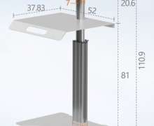 รถเข็นคอมพิวเตอร์ มอนิเตอร์ ABS 