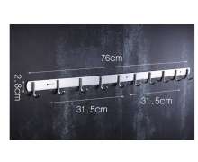 ตะขอแขวนอุปกรณ์ สแตนเลส304 แขวรได้ 5 จุด สั่งทำได้